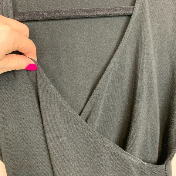 Madewell Wrap Thong Black Bodysuit Size Small - Picture 3 of 8